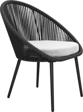 Nuu Garden 3 Piece Woven Rope Patio Furniture Set with Cushions, All Weather Patio Conversation Bistro Set