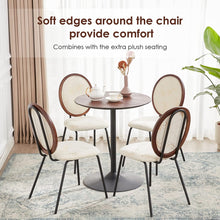 Caster Velvet Gilding Kitchen Dining Chairs Set of 2,Modern Industrial Upholstered Mid Century Metal Dining Chair for Dining Room Chairs Wood Round Back Dining Chair Indoor Small Place White ,18