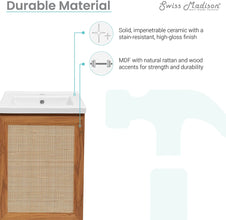 Swiss Madison SM-BV661 Bathroom Vanity, Oak