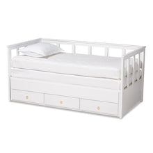 Baxton Studio Kendra Modern and Contemporary White Finished Expandable Twin Size to King Size Daybed with Storage Drawers