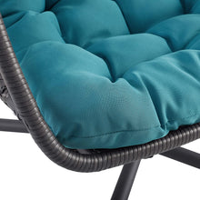 Walker Edison Carmel Modern Rattan Hanging Egg Swing Chair