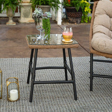 Walker Edison Carmel Modern Rattan Hanging Egg Swing Chair