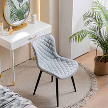 Kidol & Shellder Dining Chairs Set of 2 Black Living Room Chairs PU Upholstered Desk Chair,Loads Up to 300lbs,3 Mins Quick Assembly