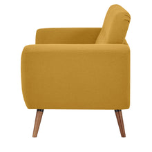 A&D Home Oakland Loveseat Sofa, Mustard