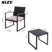 Happel Square  Bistro Set with Cushions
