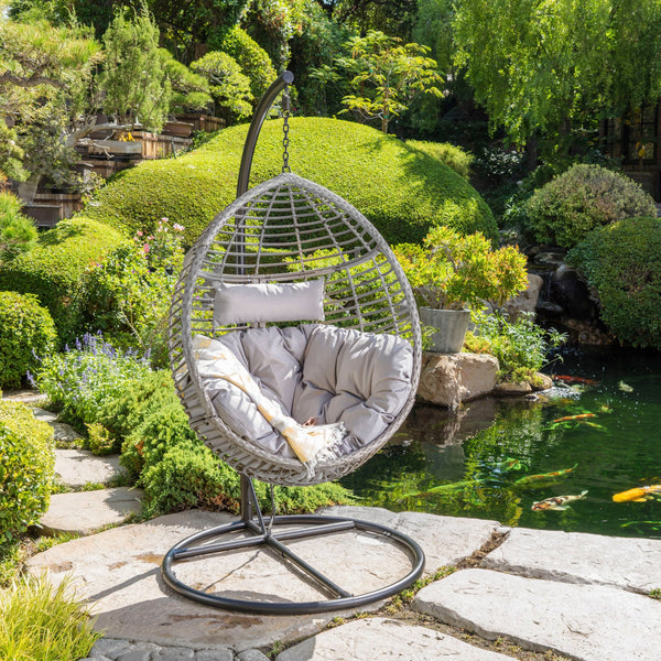 Layla Wicker Outdoor Hanging Basket Chair