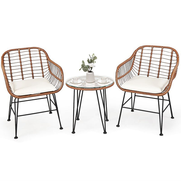 Leominster Round 2 - Person 20'' Long Bistro Set with Cushions