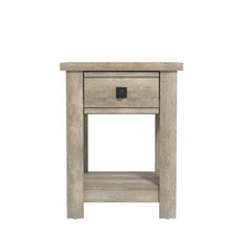 Addison Farmhouse 1 Drawer Nightstand, Set of 2, Driftwood Gray
