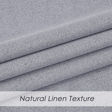 Melodieux Linen-textured Blackout Room-Darkening Thermal Insulated Curtains