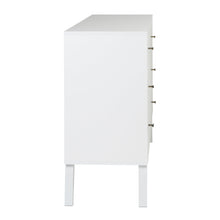 Prepac Milo Mid-Century 6 Drawer Wooden Double Dresser, 16