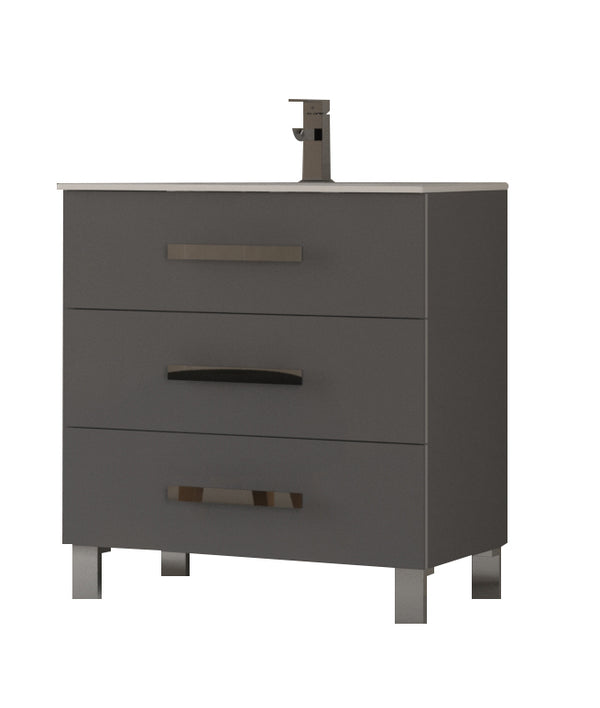 Eviva Libra 28 Gray Modern Bathroom Vanity