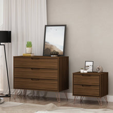 Manhattan Comfort Rockefeller 3 Drawer Dresser and 2 Drawer Nightstand