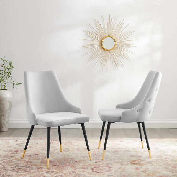 Modway Adorn Dining Side Chair Performance Velvet Set of 2