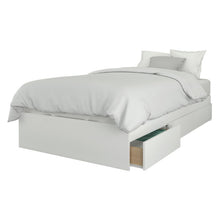 Nexera Malaga Platform Storage Bed Set - White
