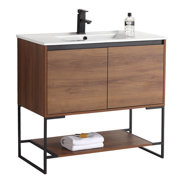 Fine Fixtures - Bathroom Vanity And Sink, Knob Free Design - Urbania Collection