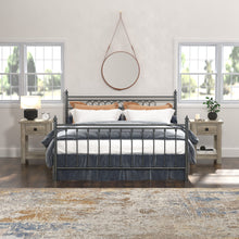 Addison Farmhouse 1 Drawer Nightstand, Set of 2, Driftwood Gray