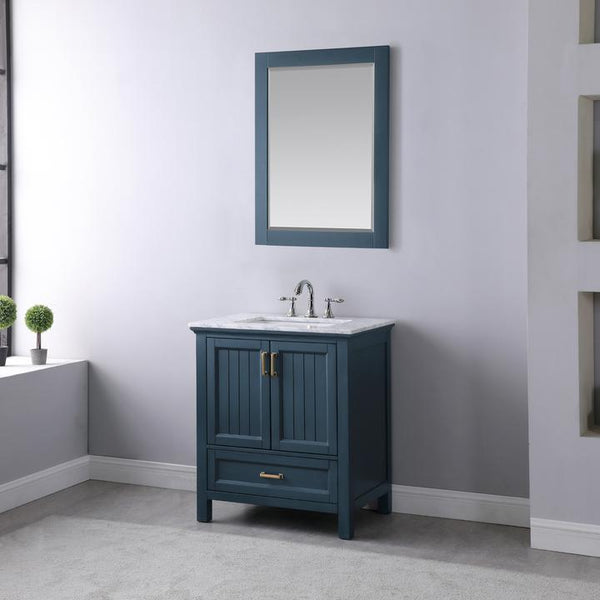 Isla 30" Single Bathroom Vanity Set With Marble Countertop