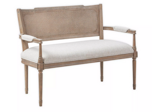 Madison Park Willshire Settee in Beige