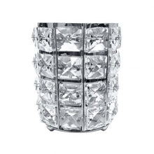 Luxury Faux Crystal Inlaid Cylinder Holder