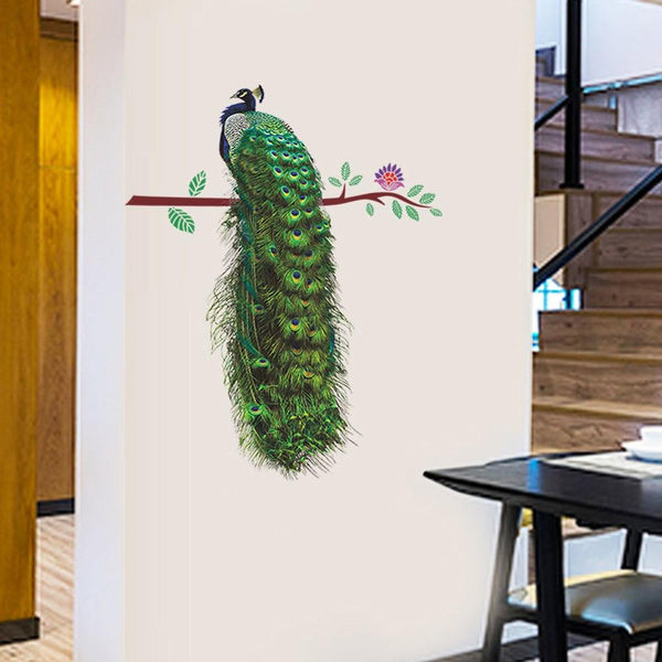 DIY Peacock Removable Mural Wall