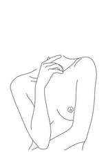 Abstract Lady Line Canvas Wall Art