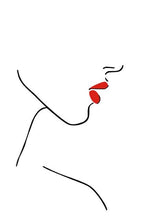 Abstract Lady Line Canvas Wall Art