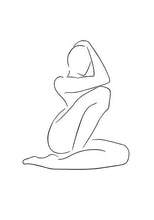 Abstract Lady Line Canvas Wall Art