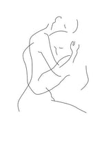 Abstract Lady Line Canvas Wall Art