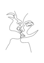 Abstract Lady Line Canvas Wall Art