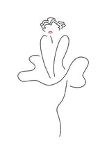 Abstract Lady Line Canvas Wall Art