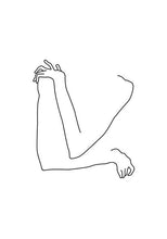 Abstract Lady Line Canvas Wall Art