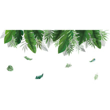 Big Leaves Green Plant Wall