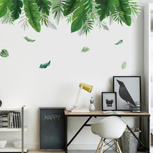 Big Leaves Green Plant Wall