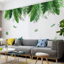 Big Leaves Green Plant Wall