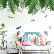 Big Leaves Green Plant Wall
