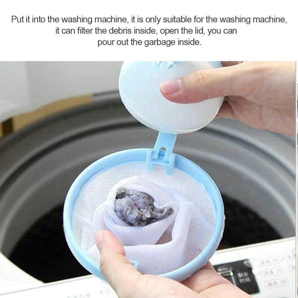 Floating Lint Hair Catcher Mesh Pouch