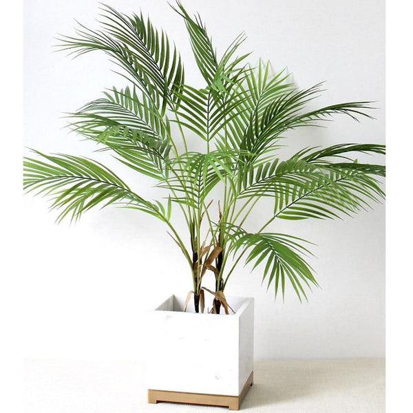 Green Artificial Palm Leaf Plastic Plants