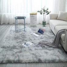Grey Carpet Tie Dye Plush Carpets