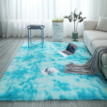 Grey Carpet Tie Dye Plush Carpets