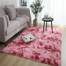 Grey Carpet Tie Dye Plush Carpets