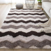 Grey Carpet Tie Dye Plush Carpets