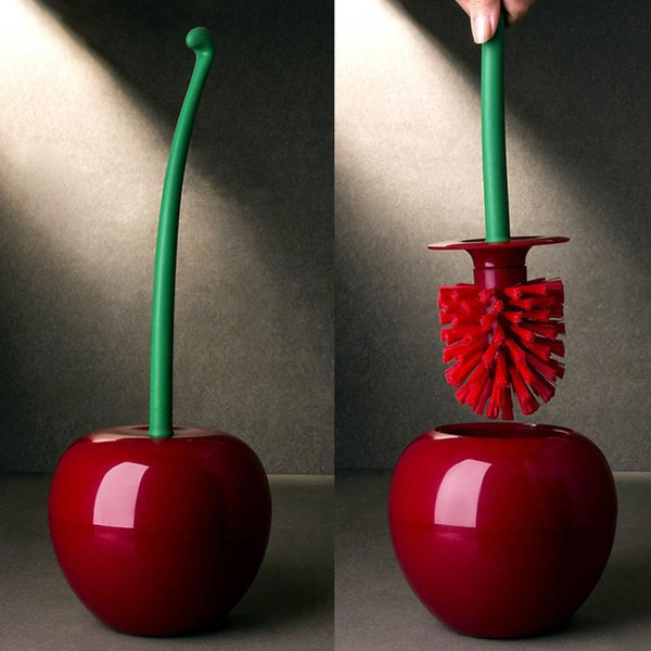 Creative Cherry Toilet Brush and Holder
