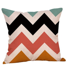 Geometric Printed Cotton Linen Pillow
