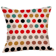Geometric Printed Cotton Linen Pillow