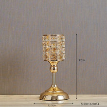 Golden Iron Candle Holder