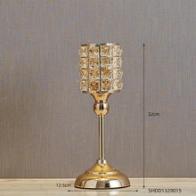 Golden Iron Candle Holder