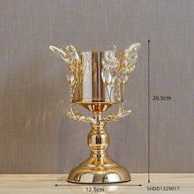 Golden Iron Candle Holder
