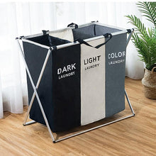 Three Grid Water Proof Laundry Sorter