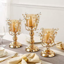 Golden Iron Candle Holder