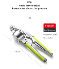 Stainless Steel Garlic Press Crusher